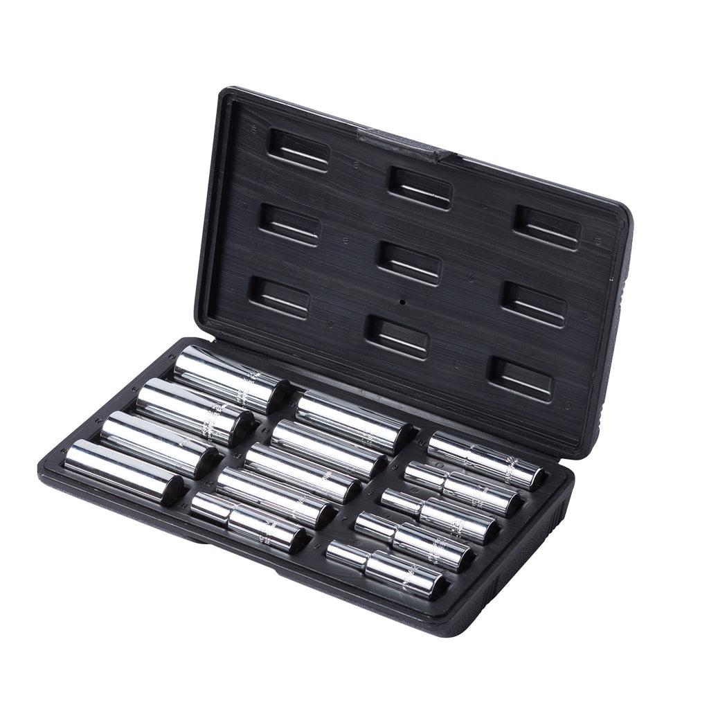 MAXPOWER 14pc 3/8" Drive Deep Socket Set