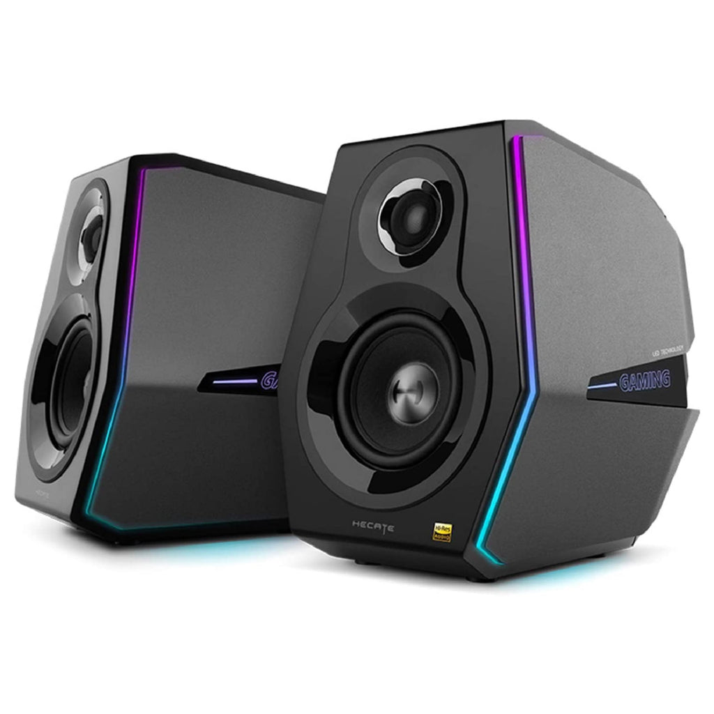 HECATE by Edifier G5000 Bluetooth Computer Gaming Speakers, Hi-Res Audio Wireless Desktop Speakers, 88W RMS Powered, Bluetooth 3.5mm AUX USB Optical Coaxial Inputs, for PC/PS4/PS5/Laptop/TV, RGB Light