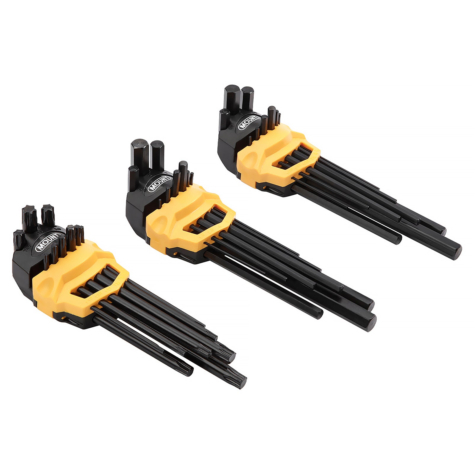 Mount 27PCS Long Arm Hex Key Allen Wrench Set, Metric/SAE/Torx