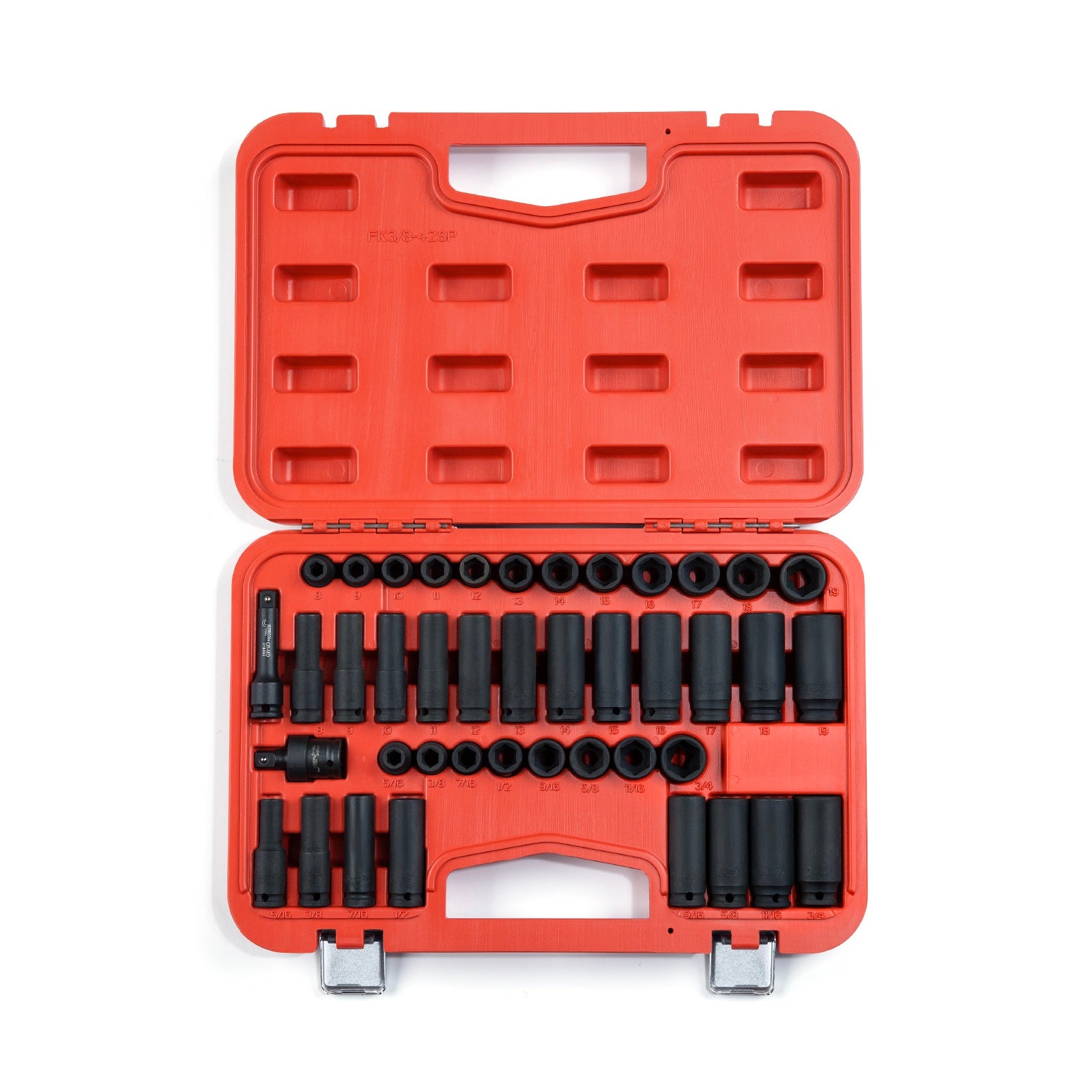 42pcs 3/8" SAE+meric impcat socket set
