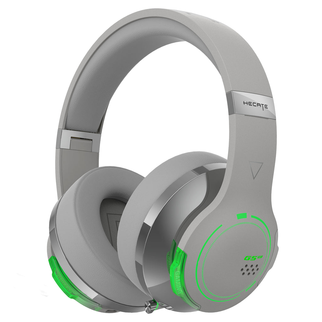HECATE by Edifier G5BT Bluetooth Gaming Headset, Over Ear Wired Headphones with Mic (Grey)