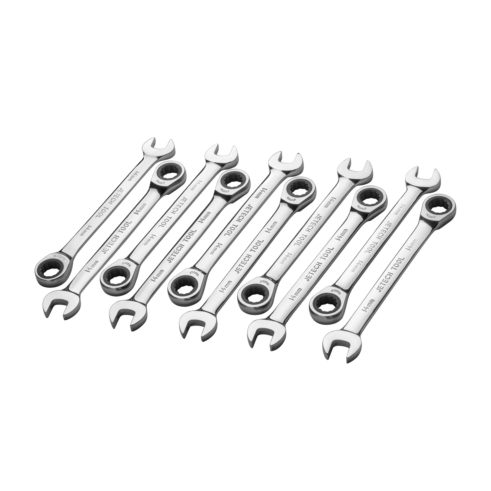 Jetech Ratcheting Combination Wrench, Metric, 6 Pack (various sizes)