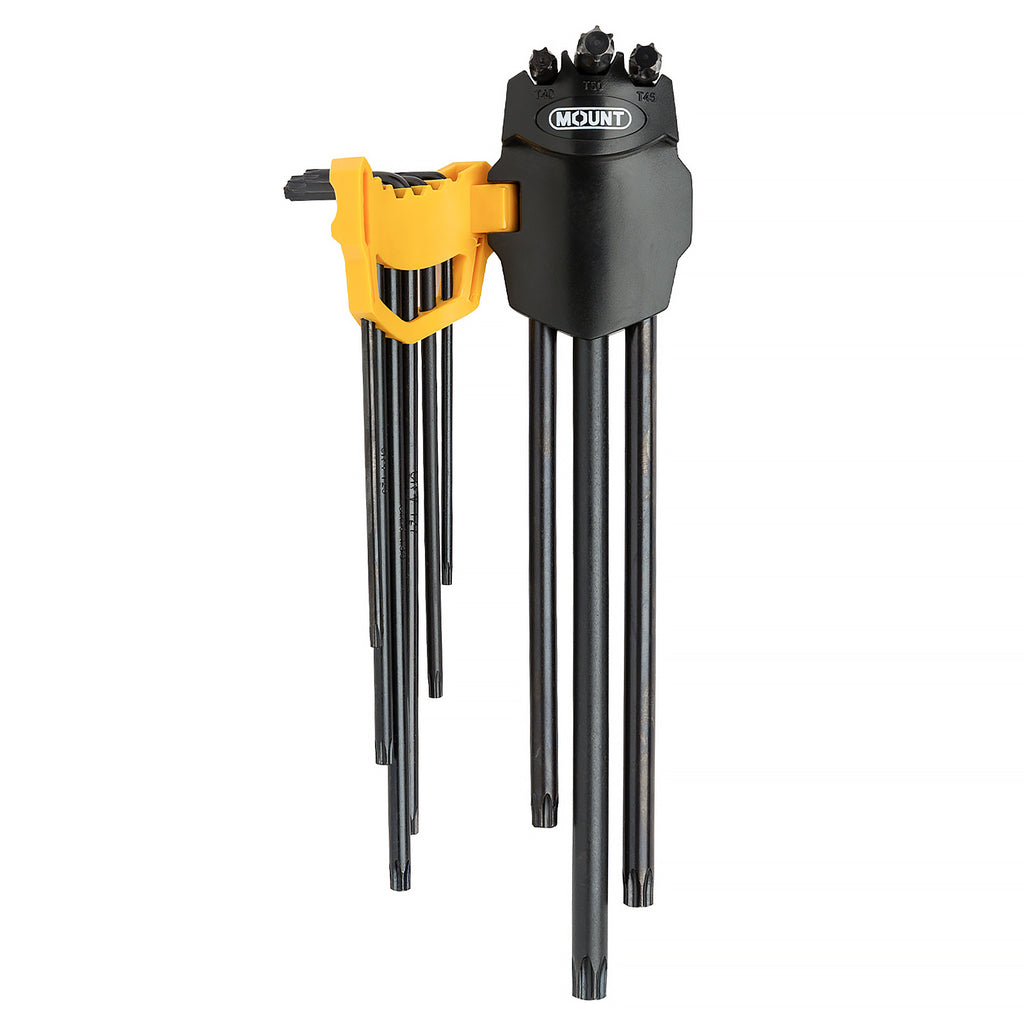 Mount 27PCS Extra Long Arm Ball End Hex Key Allen Wrench Set, Metric/SAE/Torx