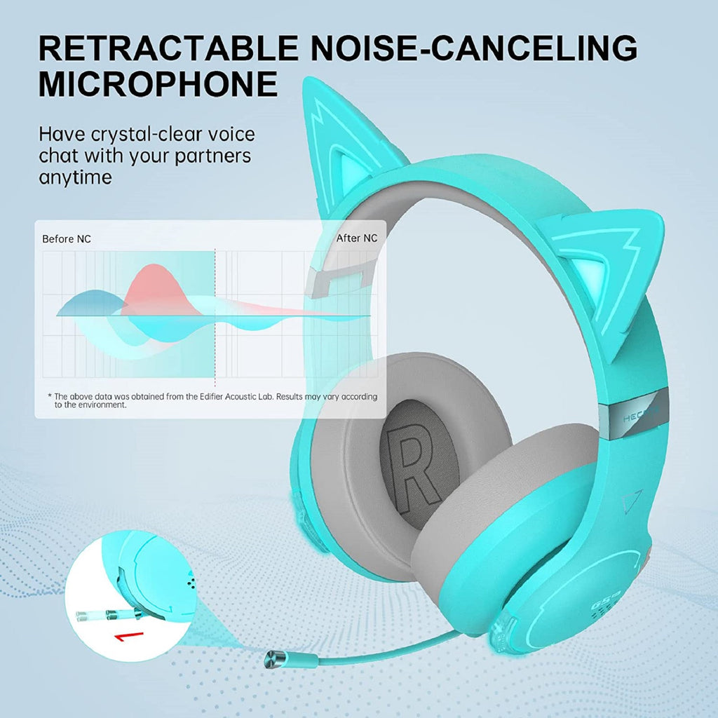 HECATE by Edifier G5BT CAT Wireless Bluetooth Wired Cat Ear Gaming Headset with Mic
