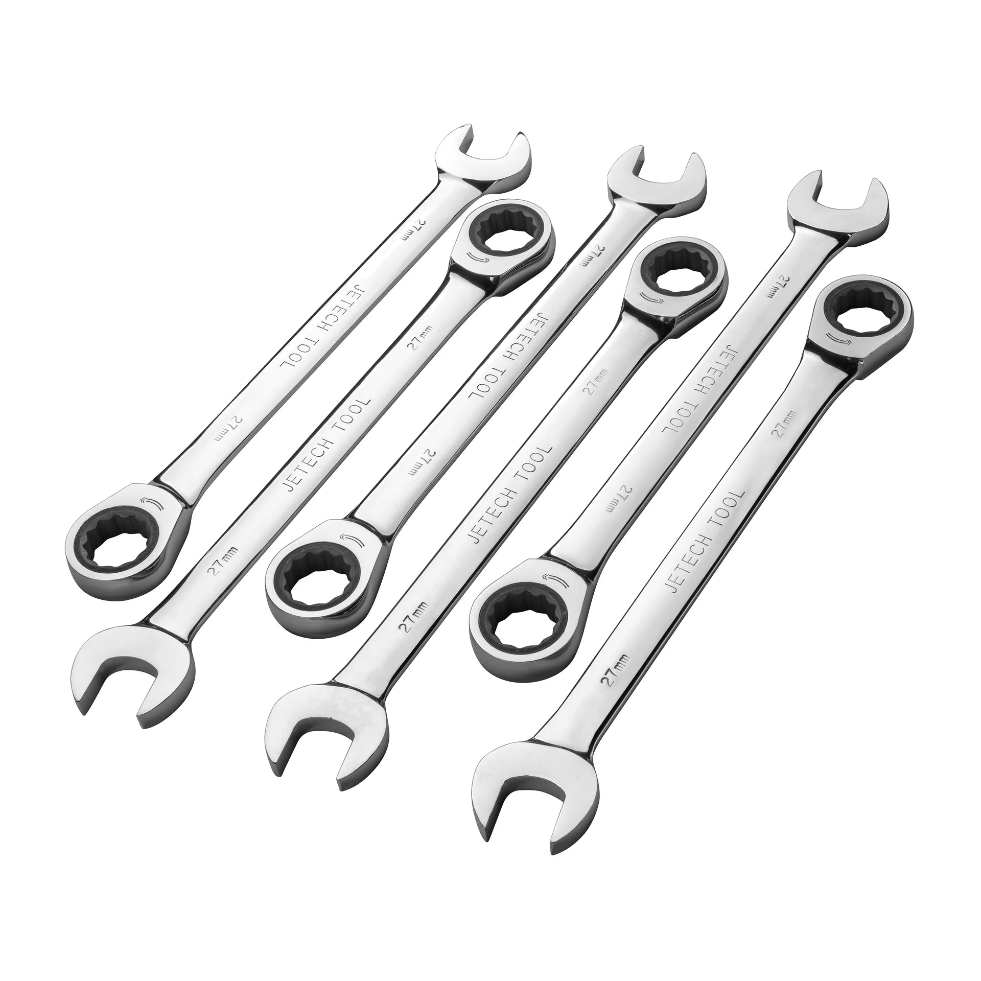 Jetech Ratcheting Combination Wrench, Metric, 6 Pack (various sizes)