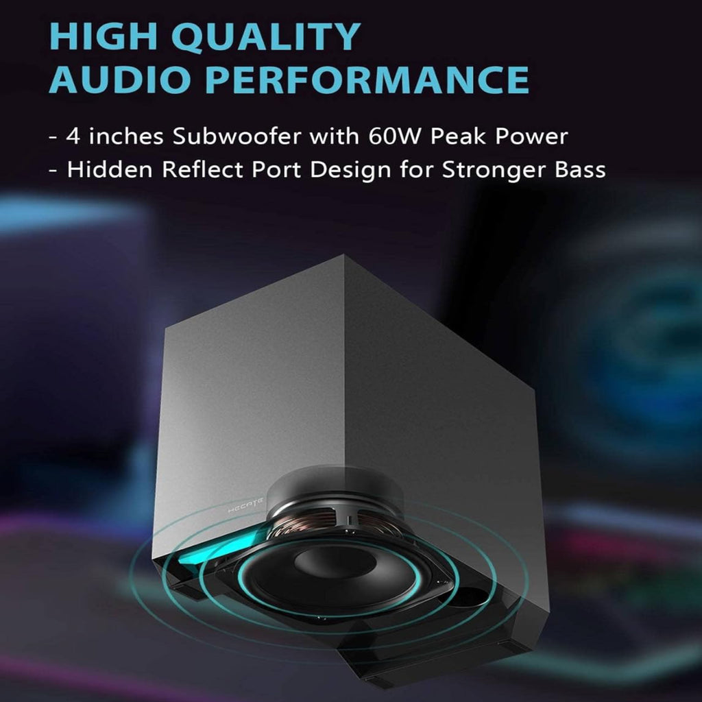 HECATE by Edifier G1500 MAX 2.1 Computer Speakers System - Black