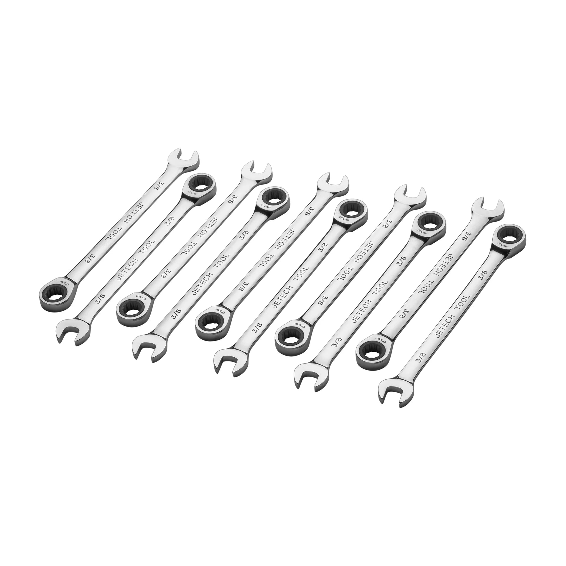 Jetech Ratcheting Combination Wrench, SAE, 10 Pack (various sizes)