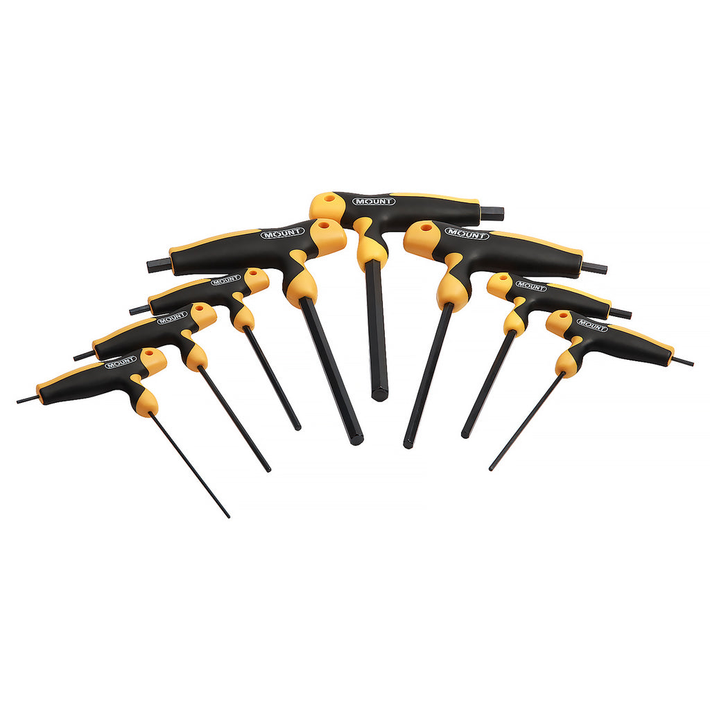 Mount 8PCS T-Handle Hex Key Set, Metric