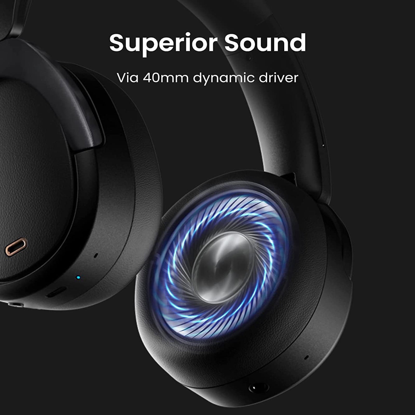 Edifier WH950NB Wireless Headphones - Active Noise Cancelling Headsets - Bluetooth 5.3 - Hi-Res Audio - 55H Playtime - Google Fast Pairing - Dual-Device Connection - Connect to App (Black)