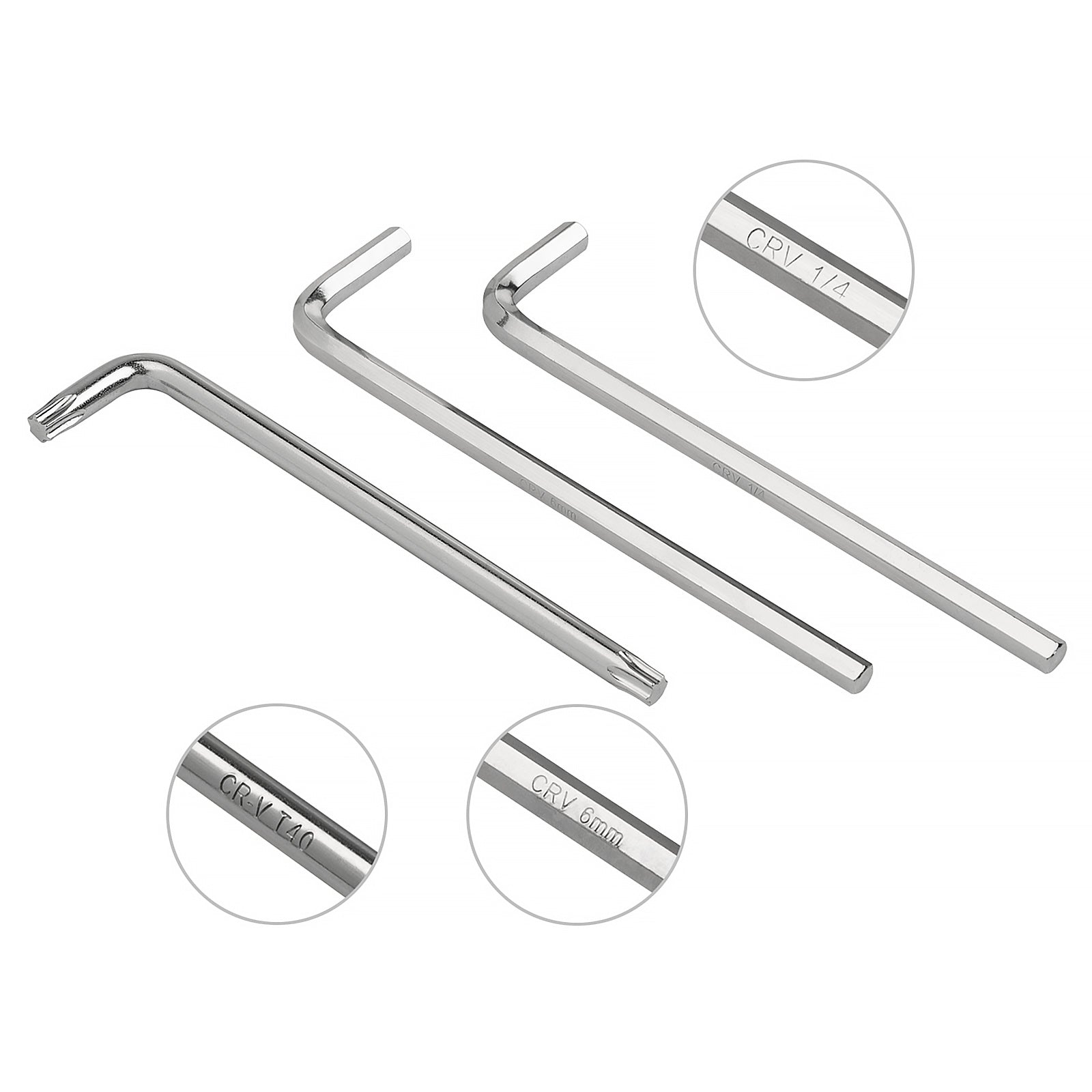 Mount 30PCS Long Arm Hex Key Allen Wrench Set, Metric/SAE/Torx