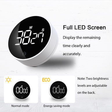 MIIIW S02 Rotary Digital Timer, White