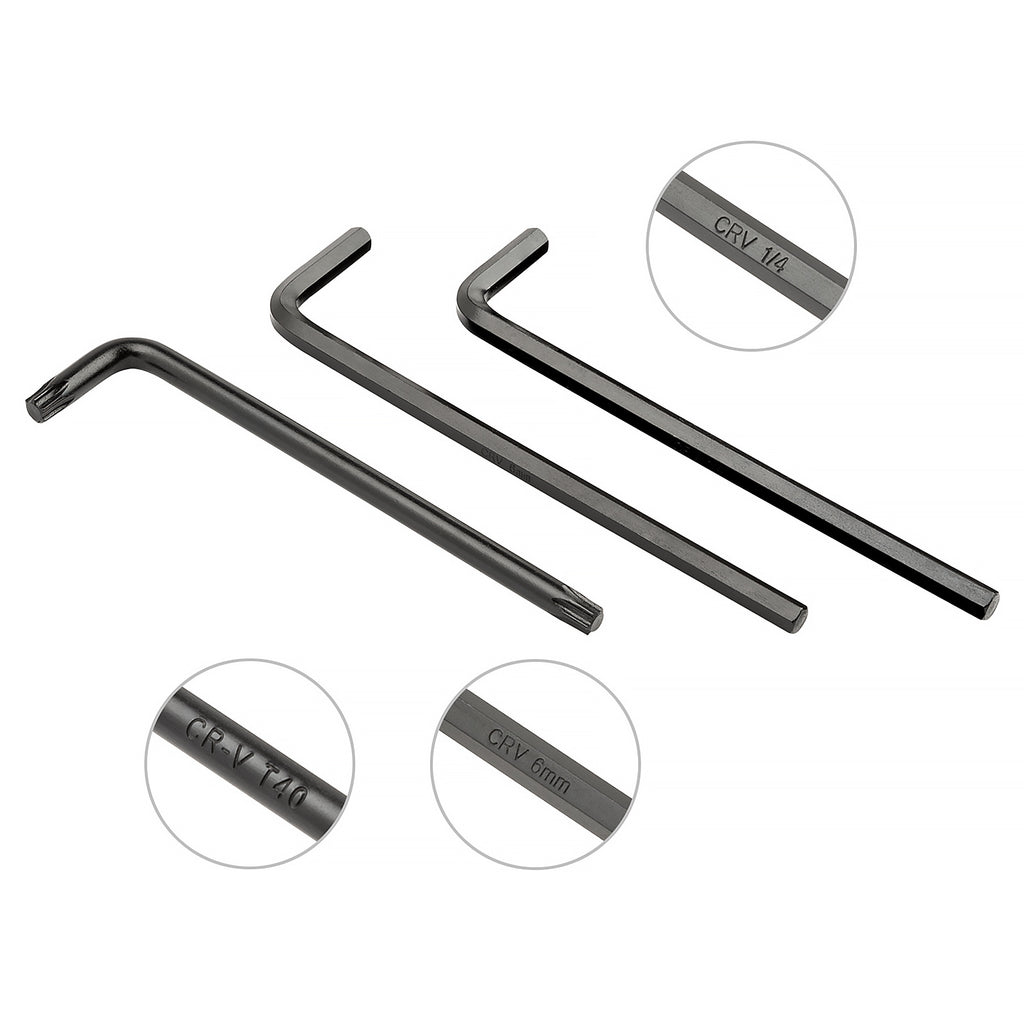 Mount 27PCS Long Arm Hex Key Allen Wrench Set, Metric/SAE/Torx