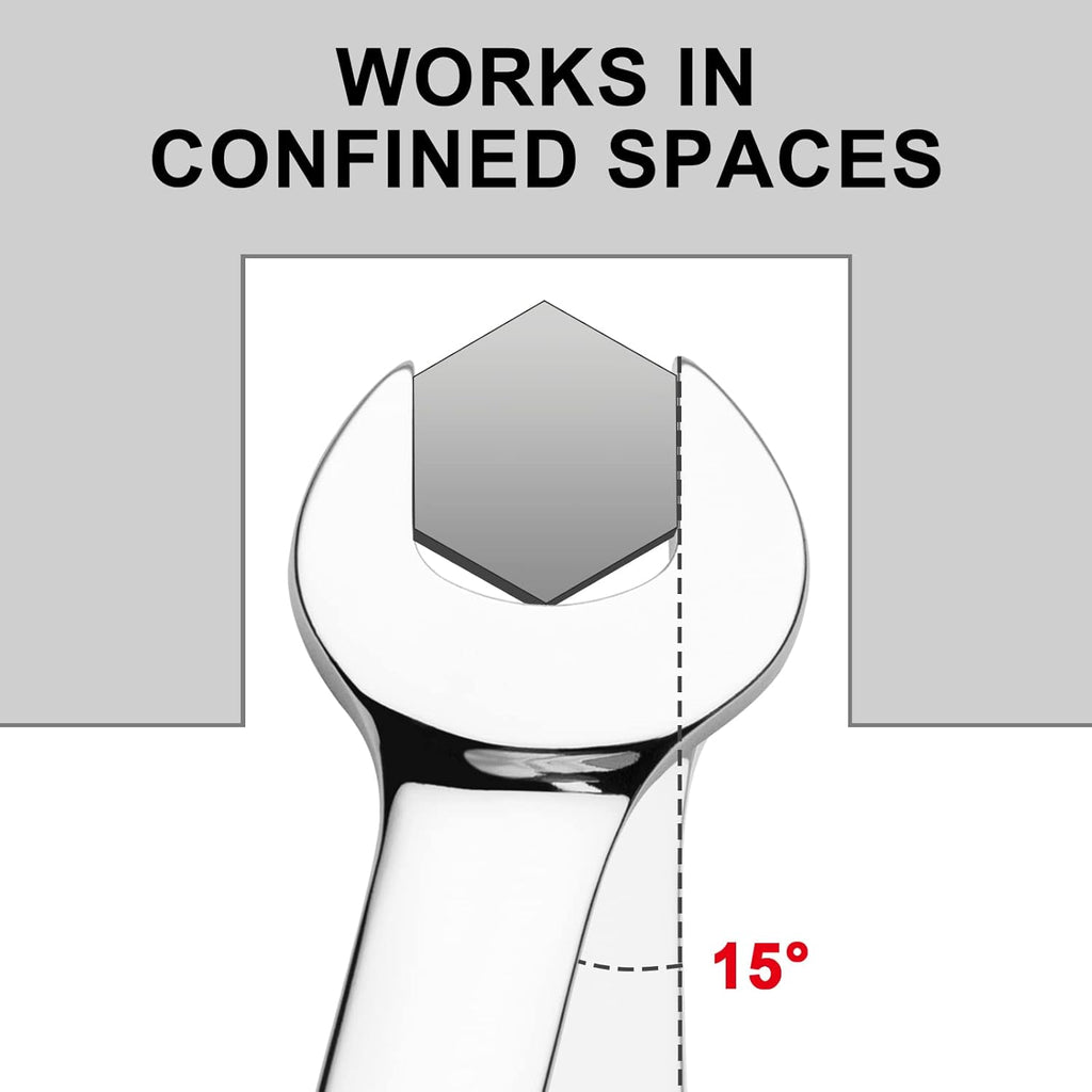 Jetech Ratcheting Combination Wrench, SAE (various sizes)