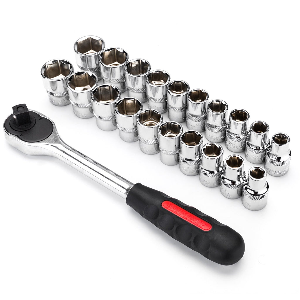 MAXPOWER 21-Piece 1/2-inch Drive Socket Wrench Set
