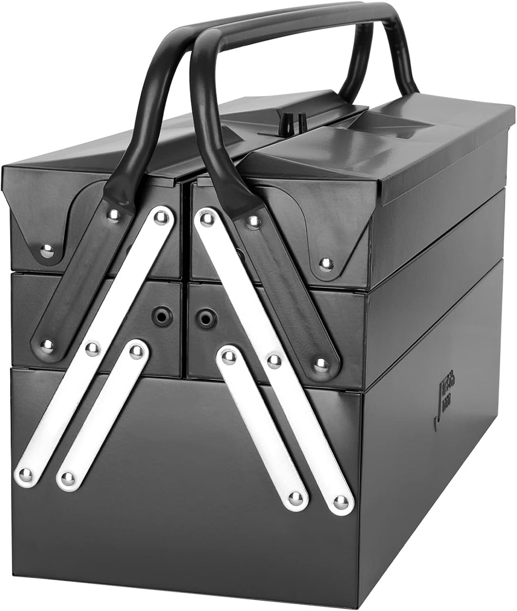 Jetech Cantilever Metal Tool Box, 21 Inch, Dark Grey