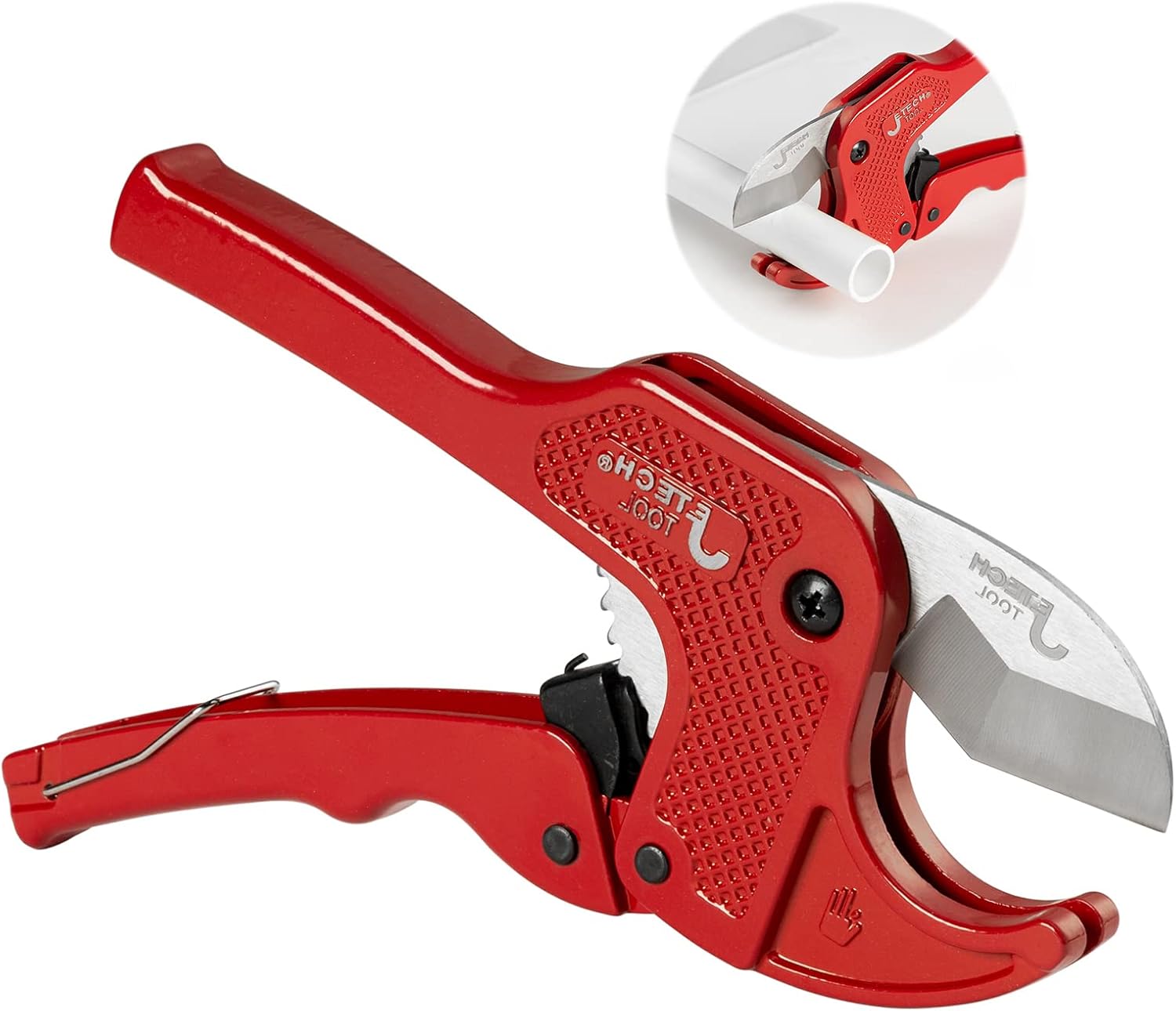 Jetech Ratchet-Type PVC Pipe Cutter, 1-5/8 Inch
