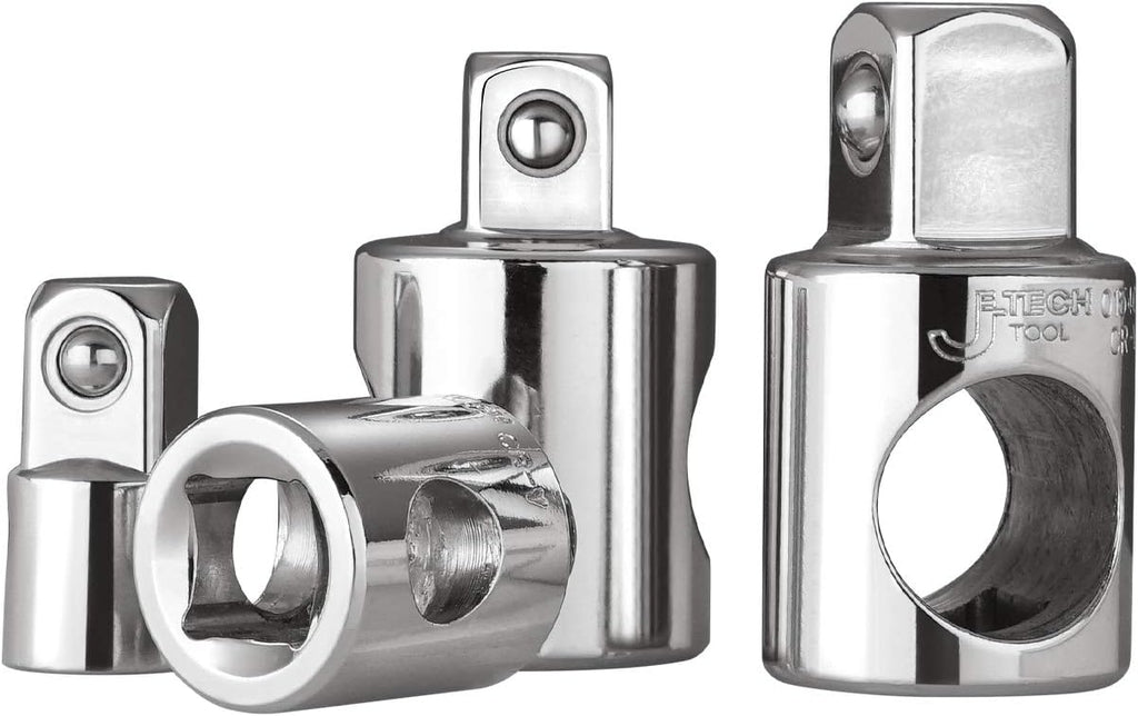 Jetech Socket Adapter and Reducer Set (1/4in, 3/8in, 1/2in), 4PCS