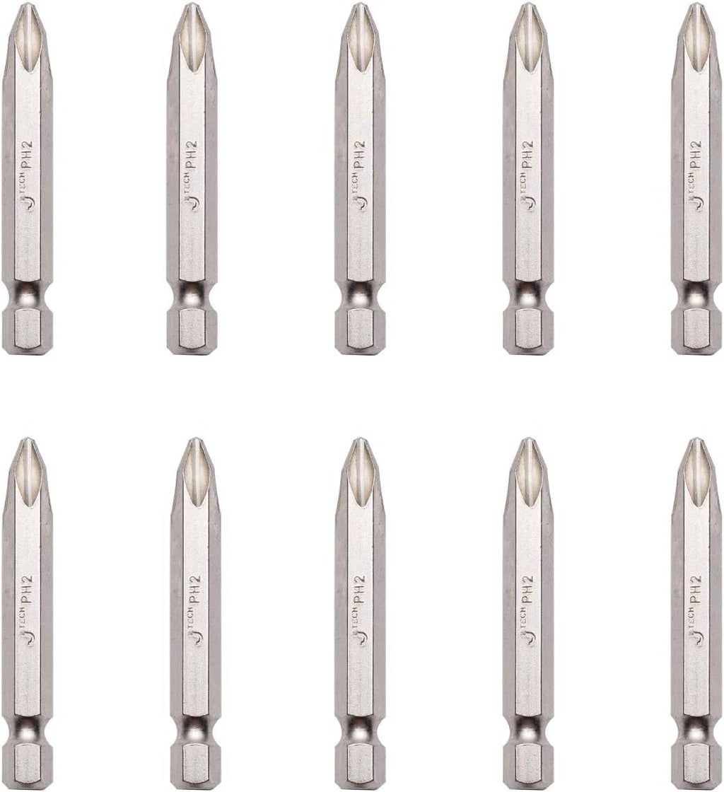 Jetech 50mm PH2 Phillips Screwdriver Bits, 100 Pack