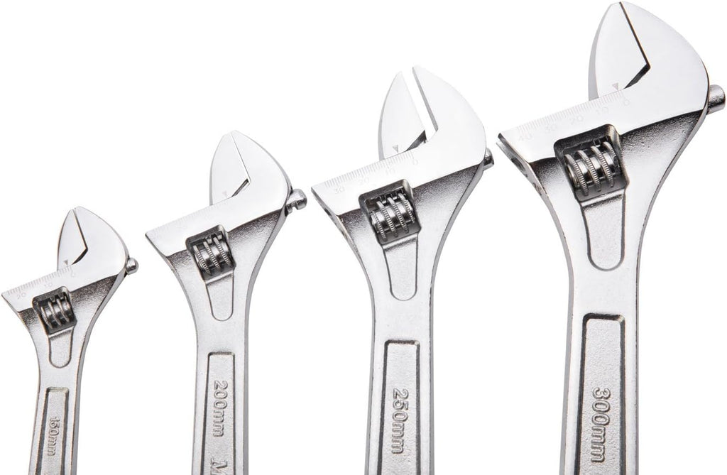 MAXPOWER 4pc Heavy duty adjustable wrench set