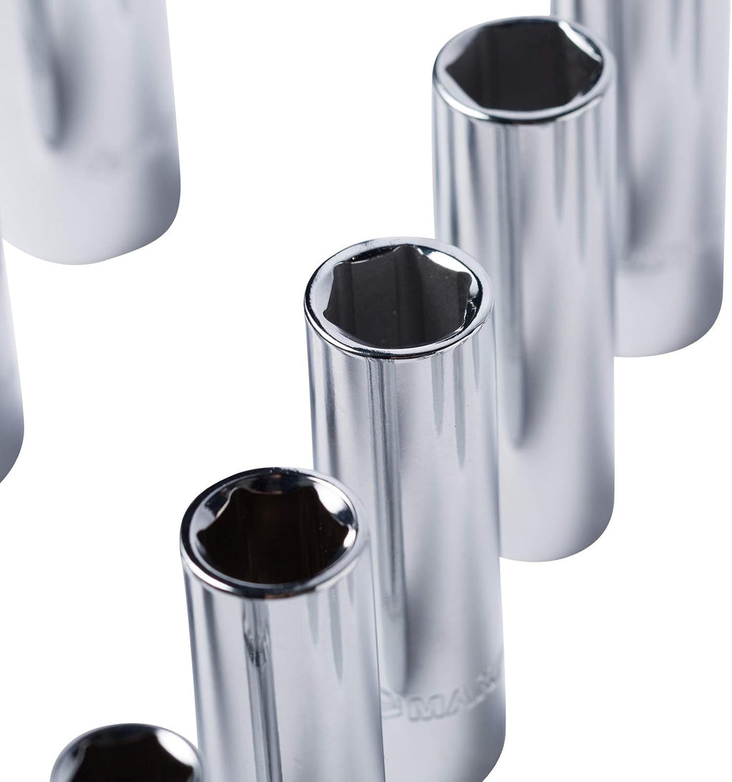 MAXPOWER 14pc 3/8" Drive Deep Socket Set