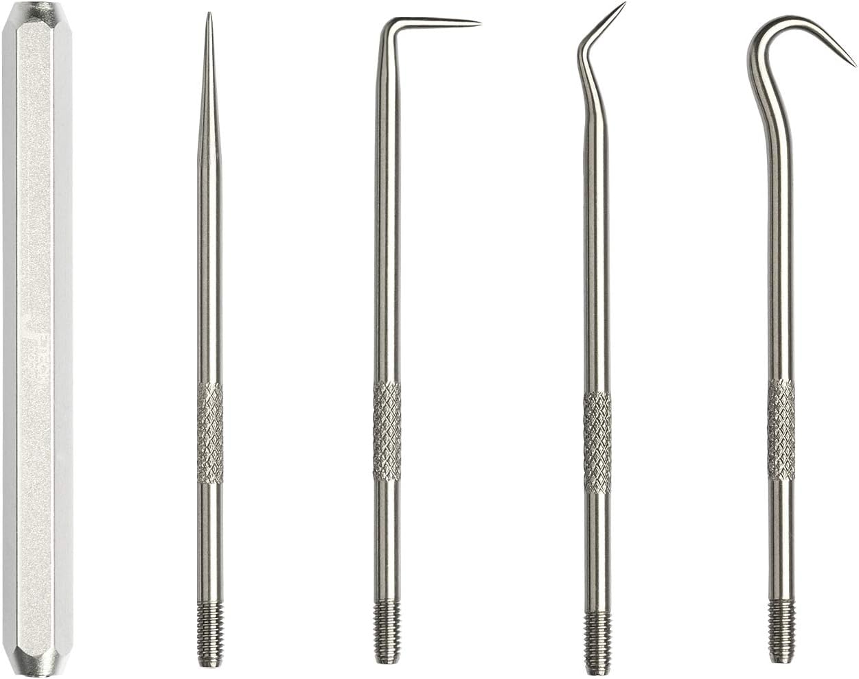 Jetech Hook and Pick Set (Full Hook, 45 Degree/90 Degree/Straight Pick), 5PCS