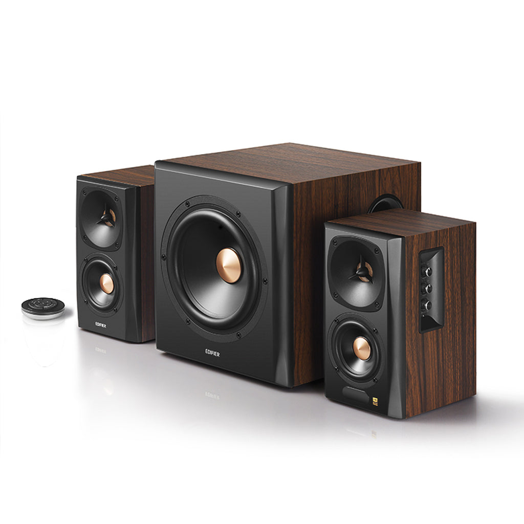 Edifier S360DB Bookshelf Speaker and Subwoofer 2.1 Speaker System Bluetooth v5.1 - Certified Refurbished