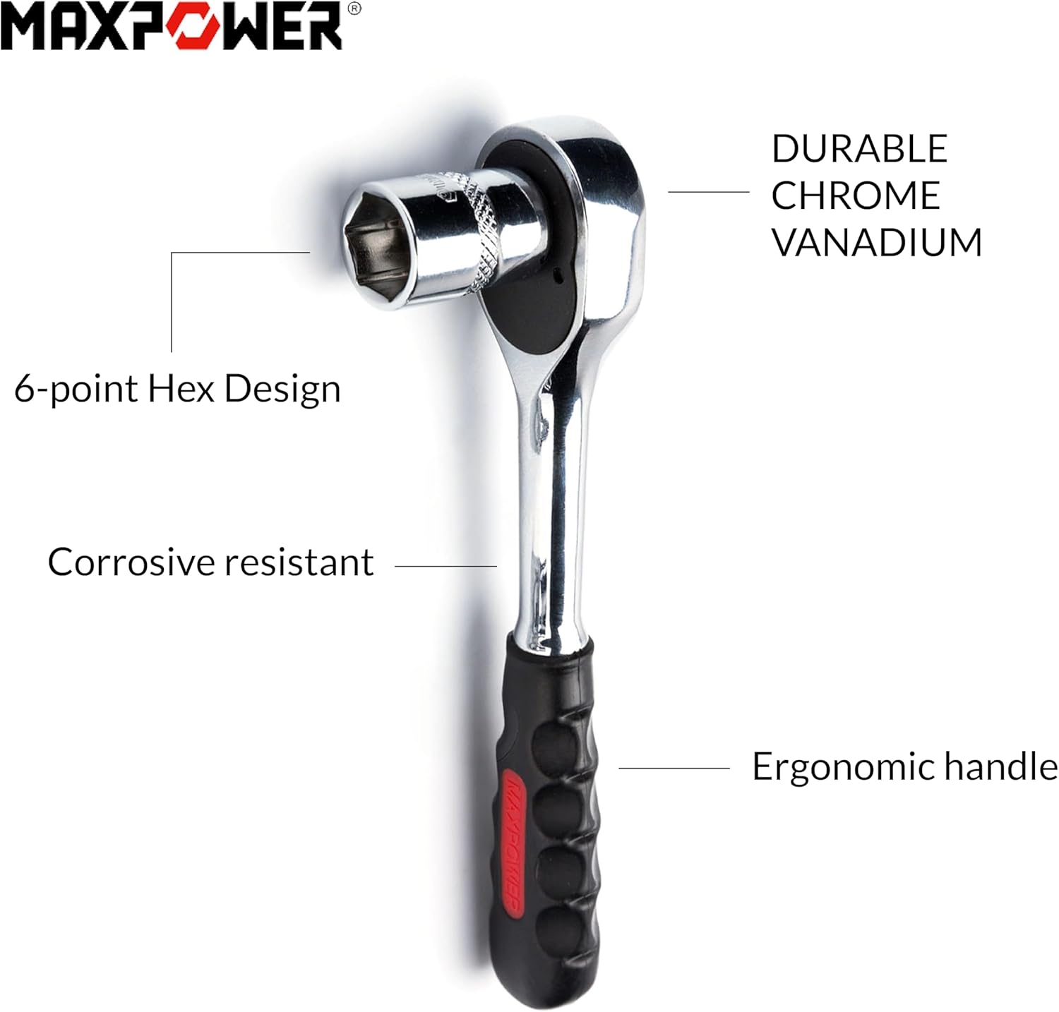 MAXPOWER 11-Piece Metric 1/4-inch Socket Wrench Set