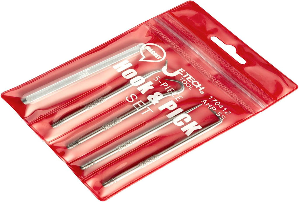 Jetech Hook and Pick Set (Full Hook, 45 Degree/90 Degree/Straight Pick), 5PCS