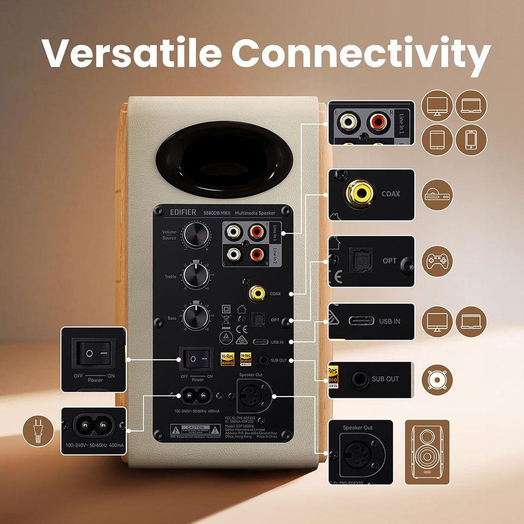 S880DB MKII 2.0 Active Hi-Fi Speaker