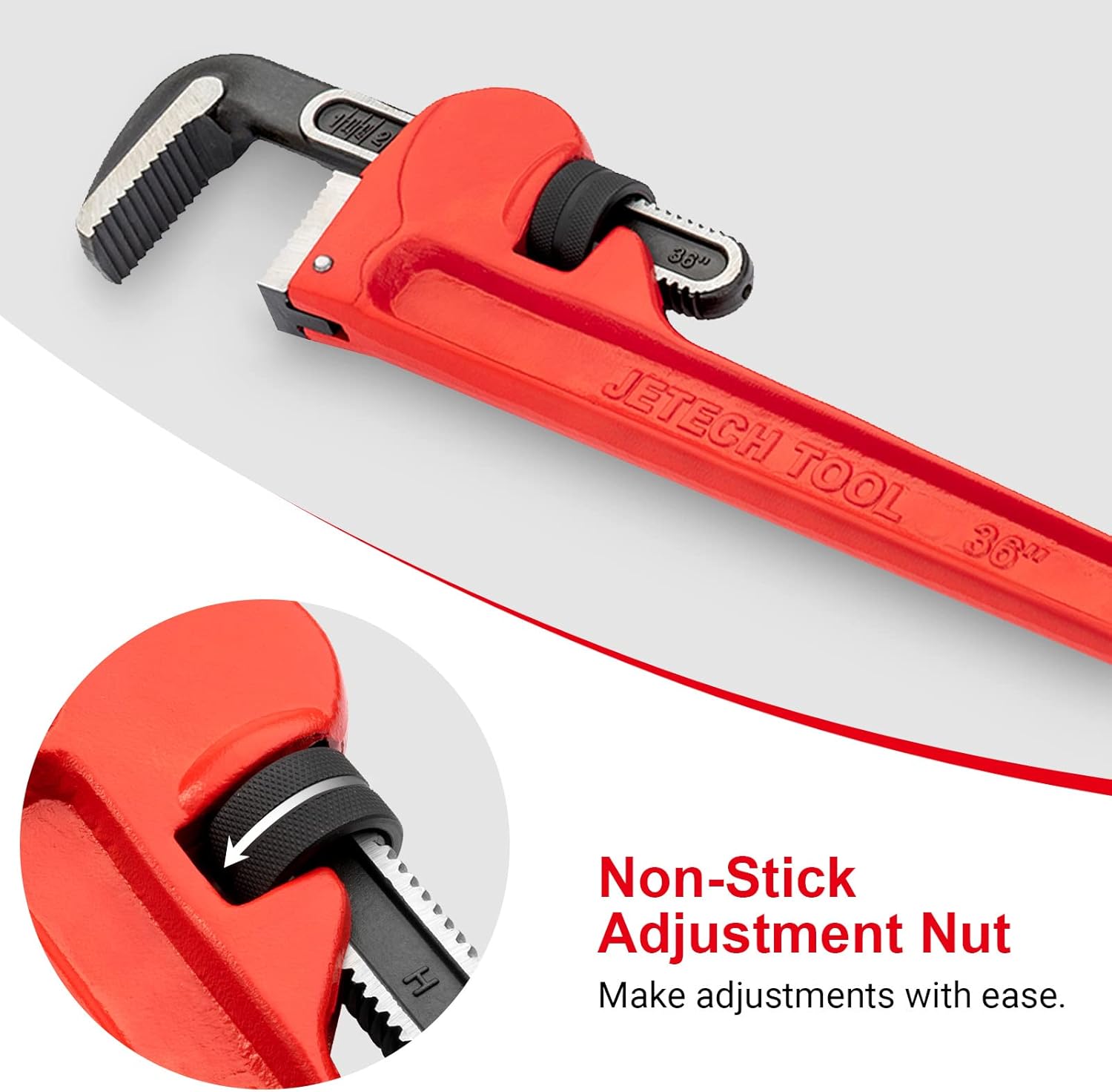 Jetech Heavy Duty Straight Pipe Wrench (various sizes)