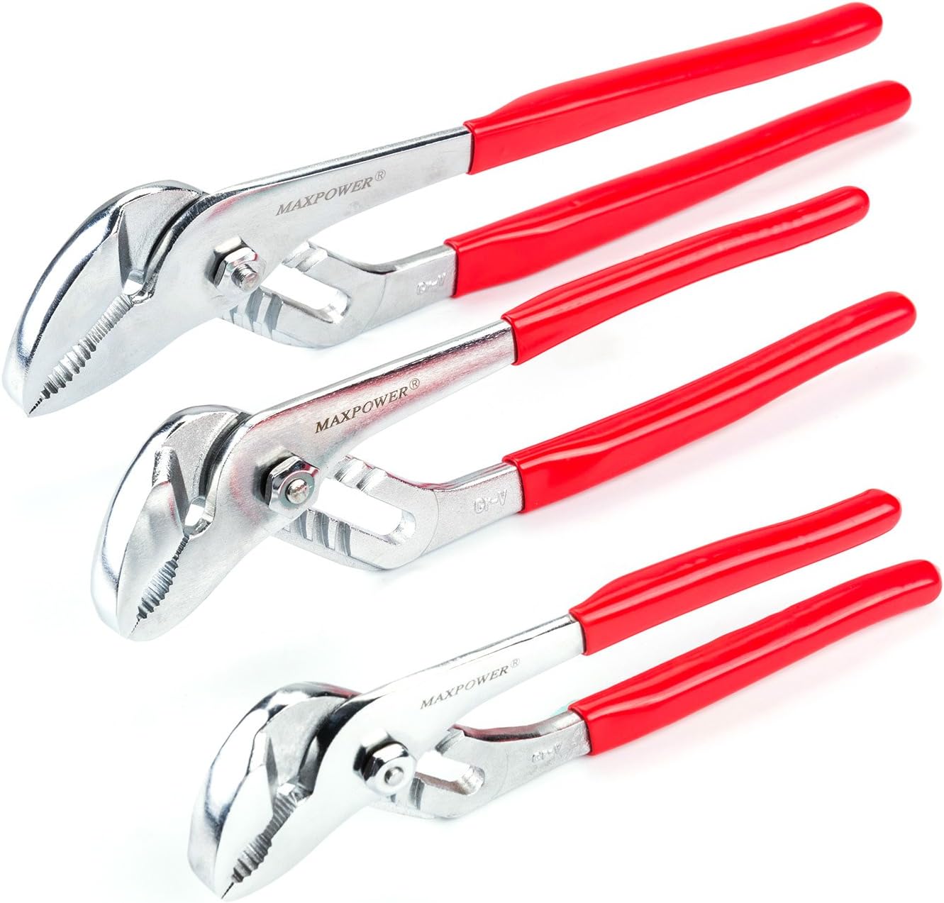 MAXPOWER 3-piece Groove Joint Tongue and Groove Pliers