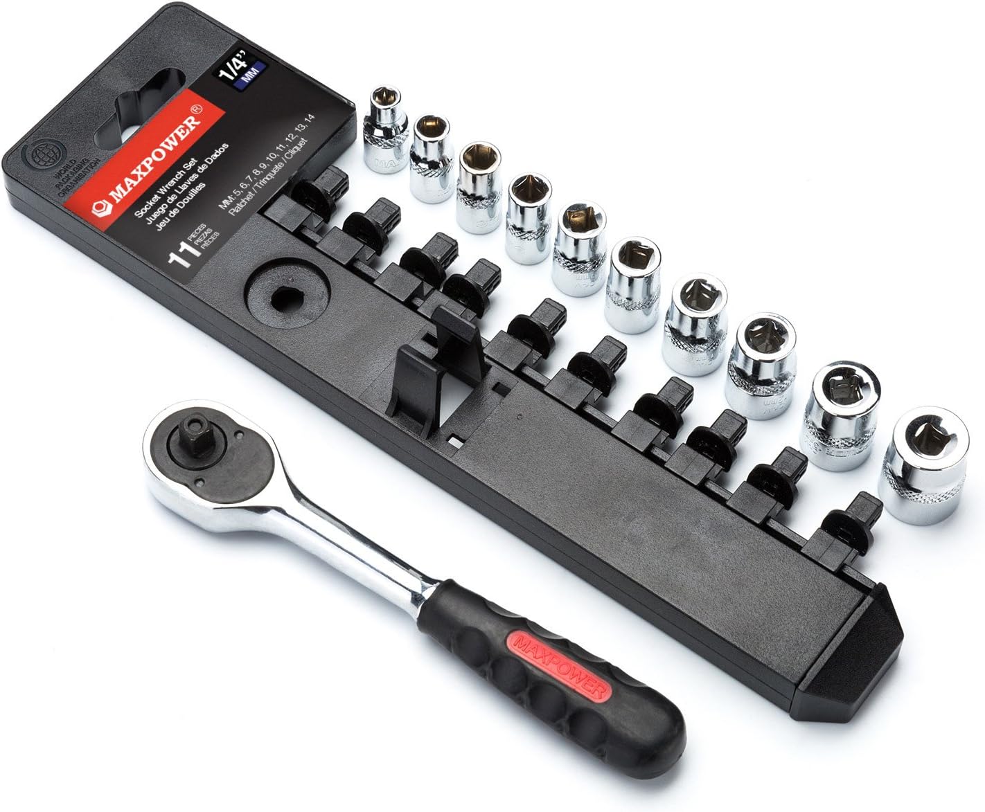 MAXPOWER 11-Piece Metric 1/4-inch Socket Wrench Set