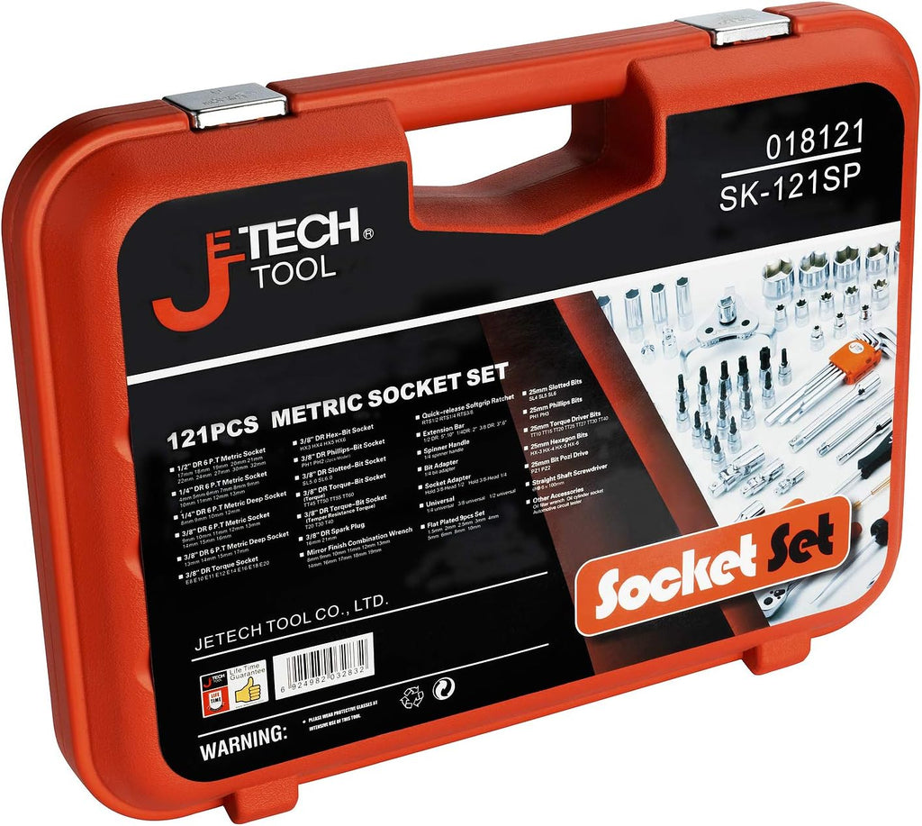Jetech Socket Wrench Set, Metric, 121PCS