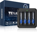 TENAVOLTS 1.5V AAA Lithium Rechargeable Battery, 4 Counts with Charger