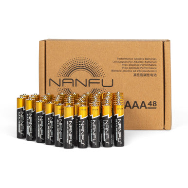 NANFU AAA Alkaline Batteries, 48 Count