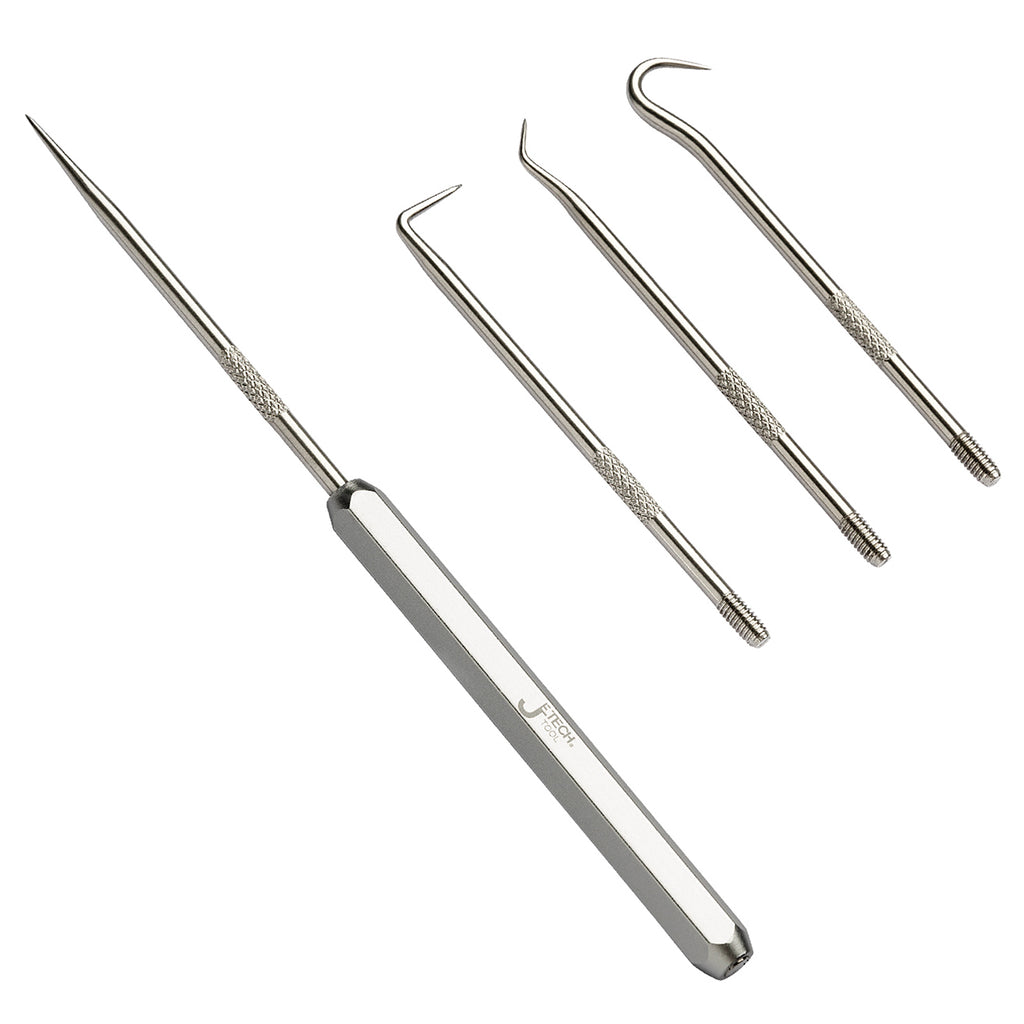 Jetech Hook and Pick Set (Full Hook, 45 Degree/90 Degree/Straight Pick), 5PCS