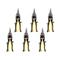 Jetech Offset Straight Cut Aviation Snips, 10 Inch, 6 Pack