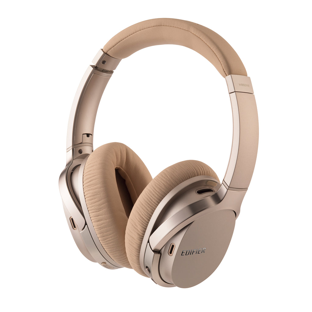 Edifier W860NB Active Noise Cancelling Over-Ear Bluetooth aptX Headphones - Gold(Certified Refurbished)