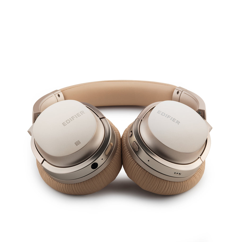 Edifier W860NB Active Noise Cancelling Over-Ear Bluetooth aptX Headphones - Gold(Certified Refurbished)