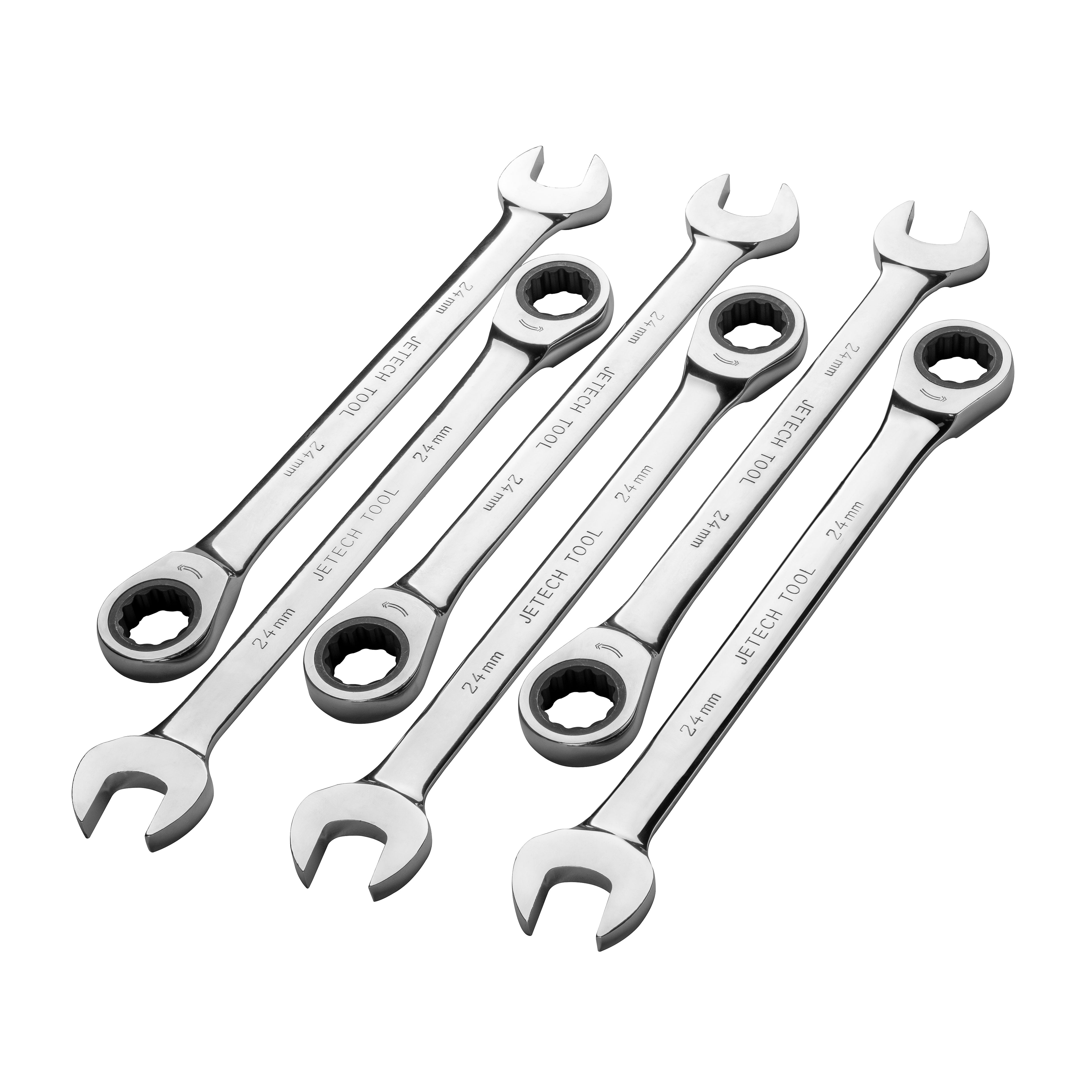 Jetech Ratcheting Combination Wrench, Metric, 6 Pack (various sizes)