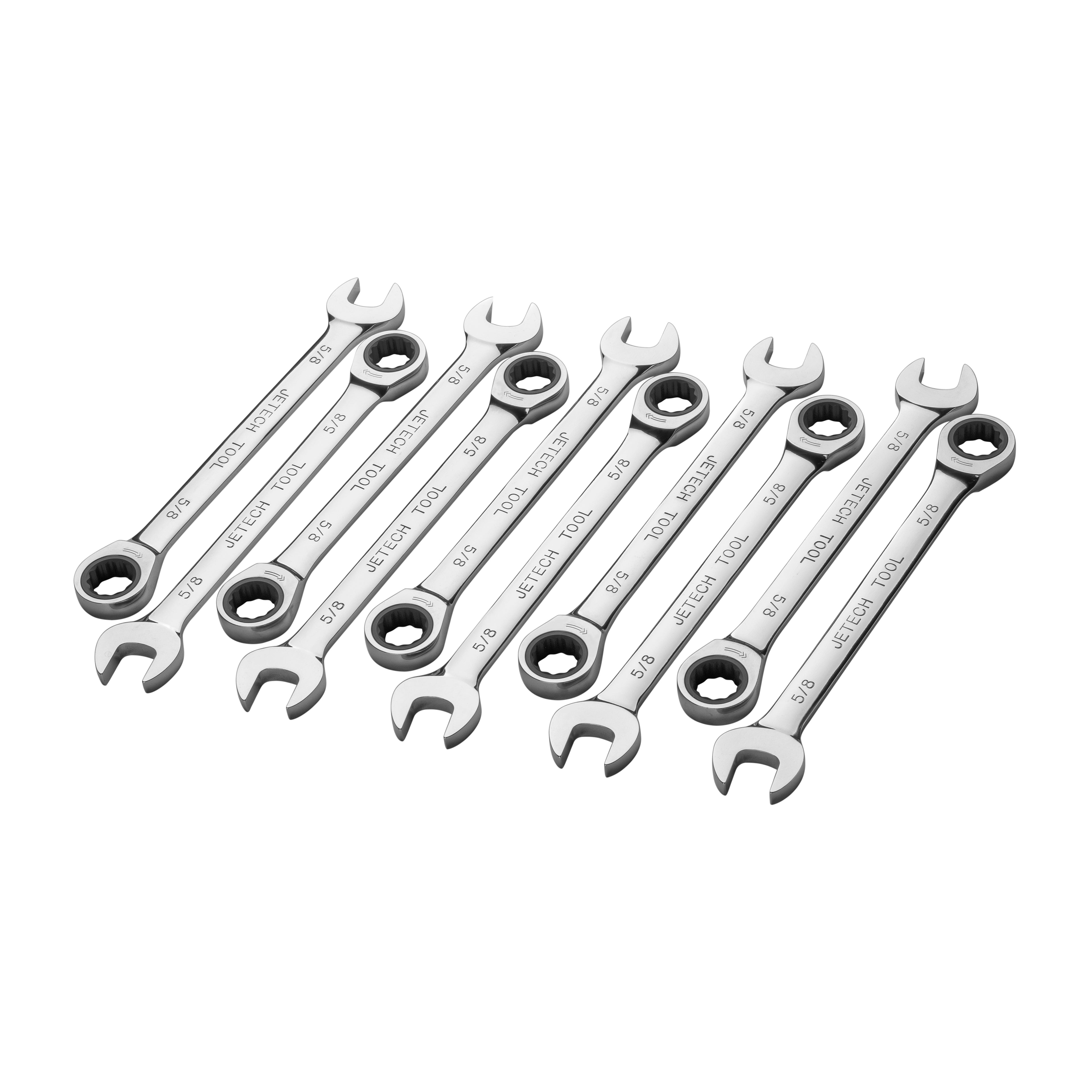 Jetech Ratcheting Combination Wrench, SAE, 10 Pack (various sizes)