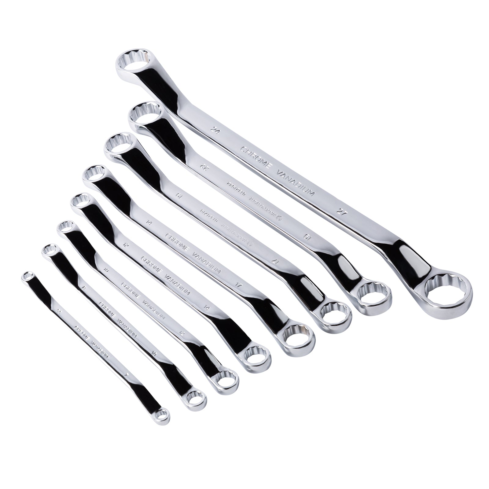 MAXPOWER 8pcs Double Box Wrench Set - Metric