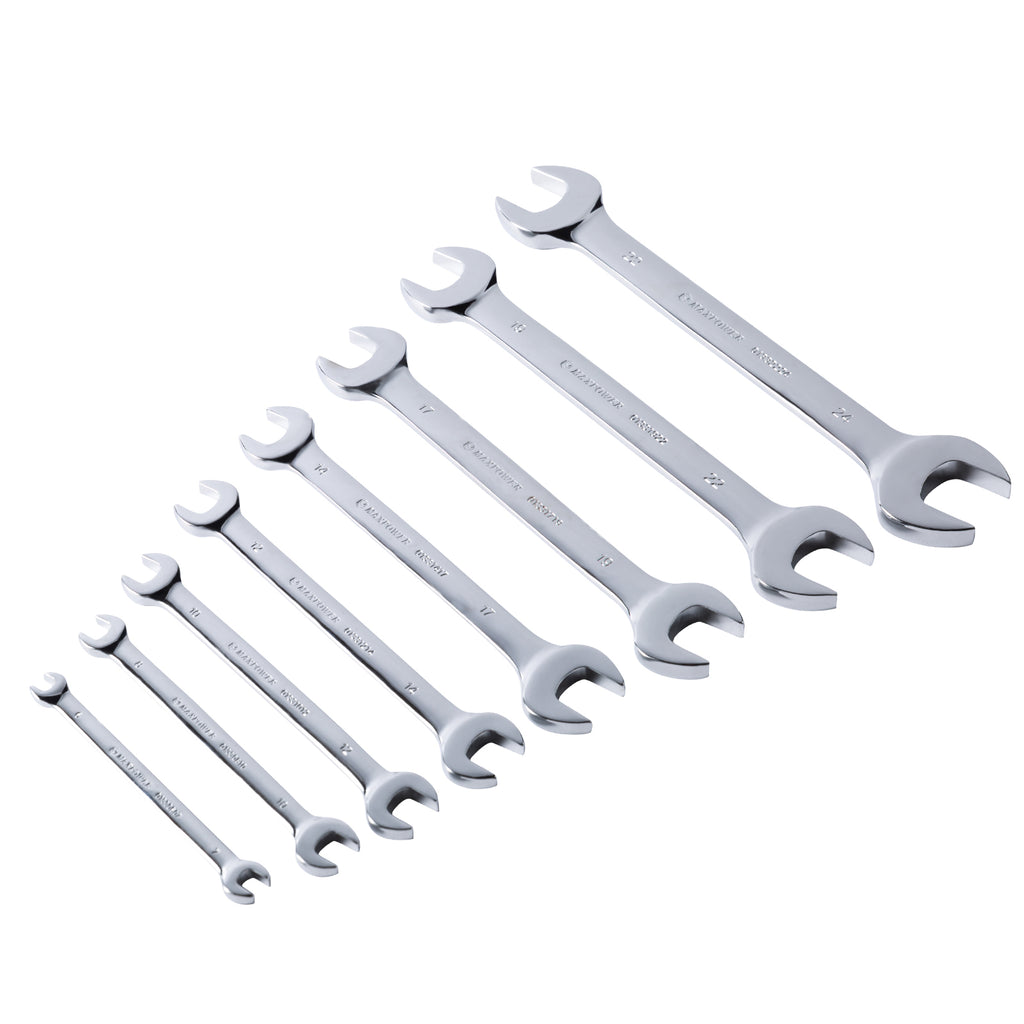 MAXPOWER 8pcs Double Open-end Wrench Set - Metric