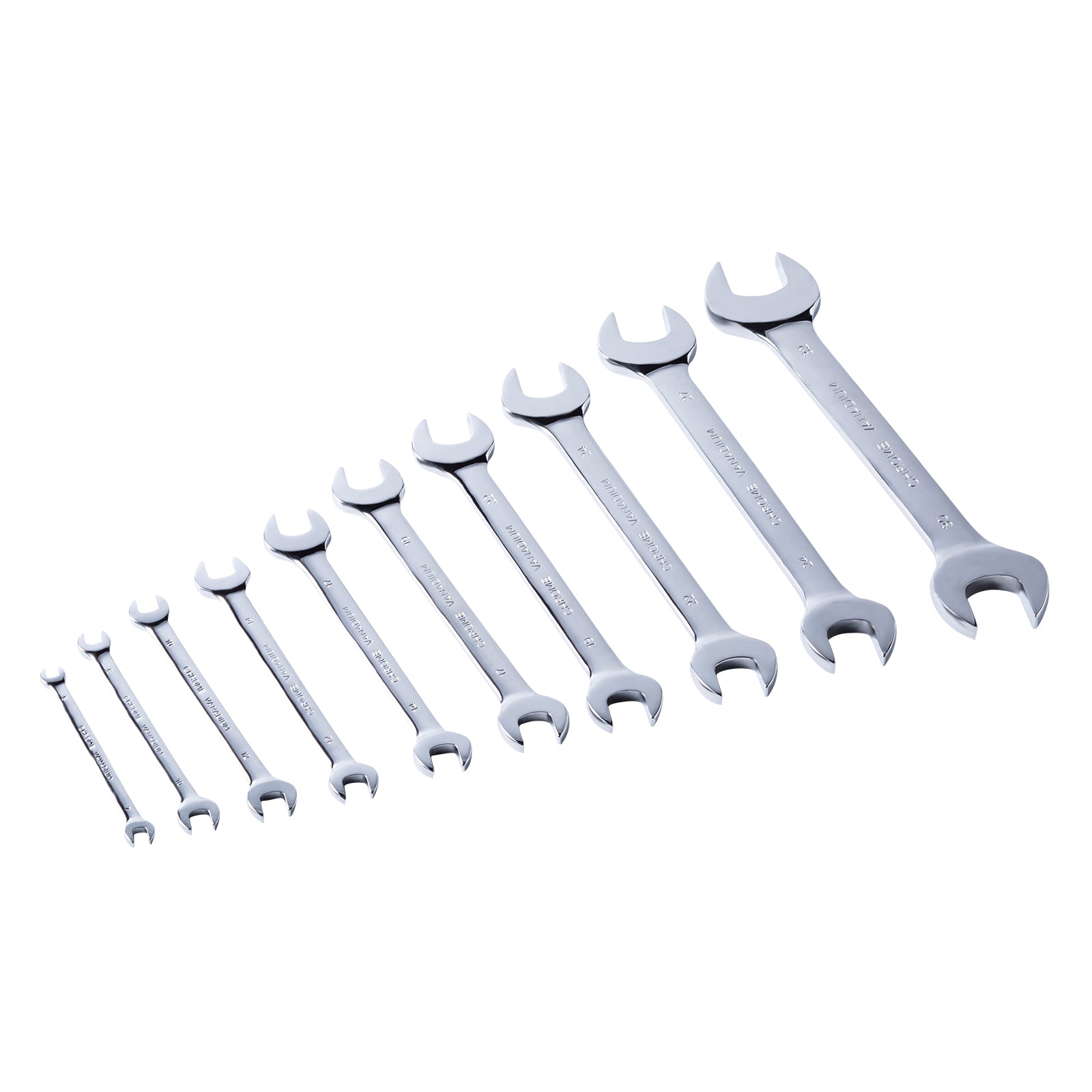 MAXPOWER 10pcs Double Open-end Wrench Set - Metric