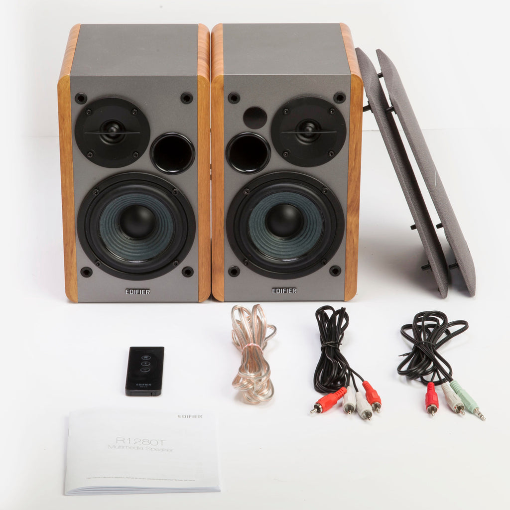 Edifier R1280T Powered Bookshelf Speakers, 2.0 Active Monitor Speaker System
