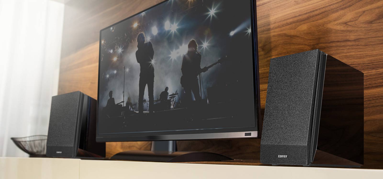 Edifier R1850DB Powered Bookshelf Speaker - Bluetooth, Optical, Subwoofer Out