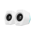 HECATE by Edifier G2000 32W PC Gaming Computer Speakers for Laptop Mac Desktop Computer Woofer Speakers Bluetooth USB 3.5mm AUX Inputs RGB Lights Multimedia Speakers White