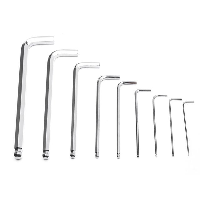 MAXPOWER 9-Piece SAE Long Arm Ball Point Hex Key Set